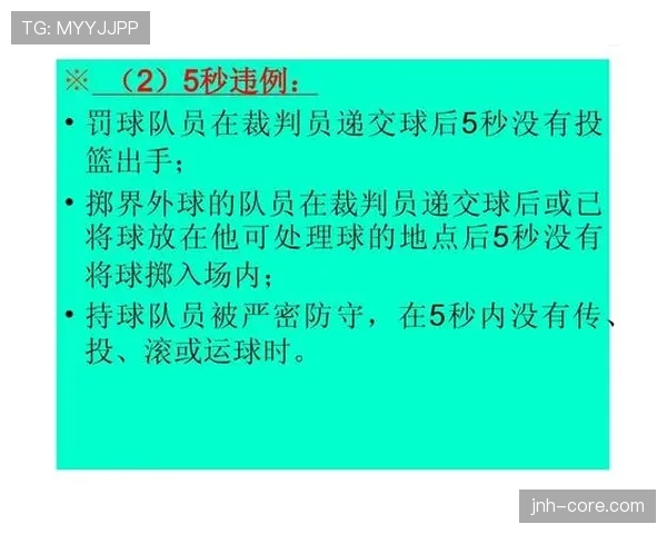 篮球规则：什么是发球五秒违例？
